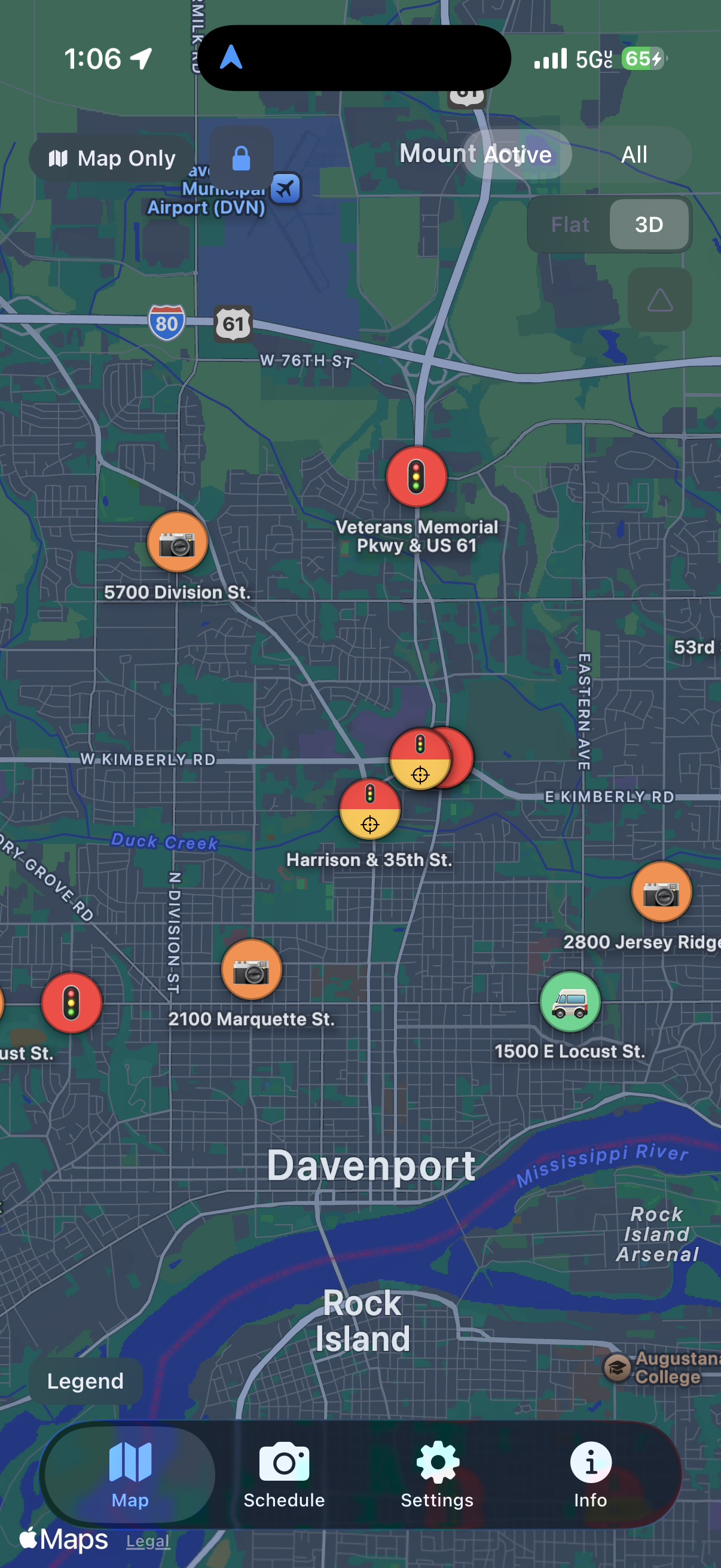Camera map view
